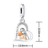 925 Silver Beacon with Pink Heart and Dog Charm - Petscia store