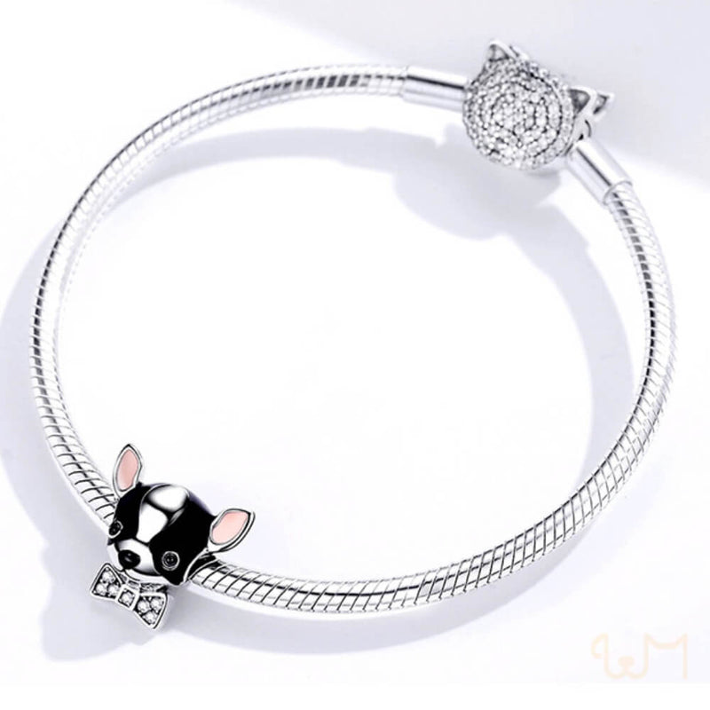 925 sterling silver chihuahua charm for bracelet (2)