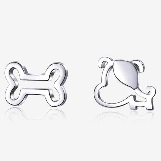 Bone and Dog Rings in Genuine 925 Sterling Silver (2)