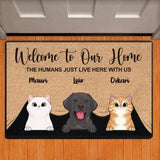 Custom Pet Welcome Doormat - Personalized Dog & Cat Rug