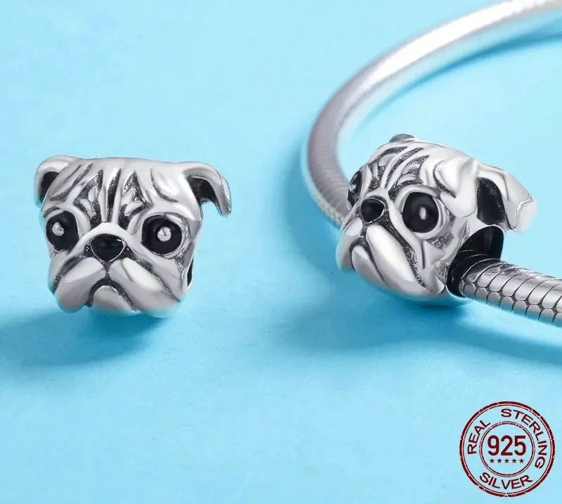 925 Sterling Silver Pet Dog Charm