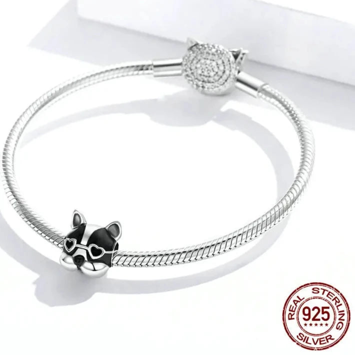 925 Sterling Silver Pet Dog Charm