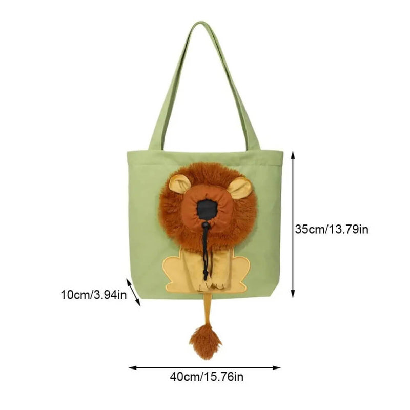 Pets Transportation Bag With Lion Design (2)