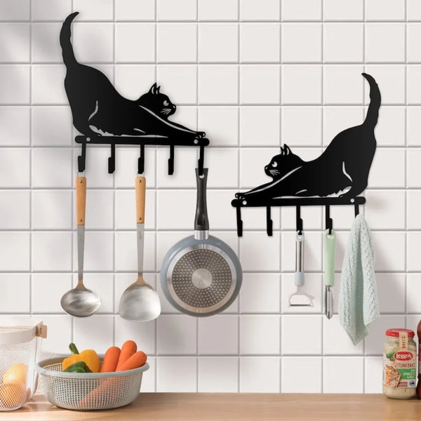 Black Cat Key Holder – Wall Mount