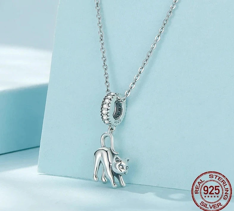 925 Sterling Silver Blue Eyes French Dog Charm