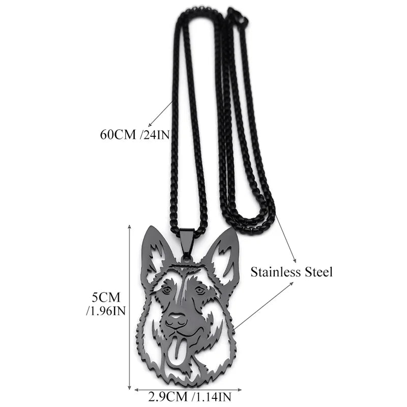 ShepherdPunk Dog Pendant Necklace