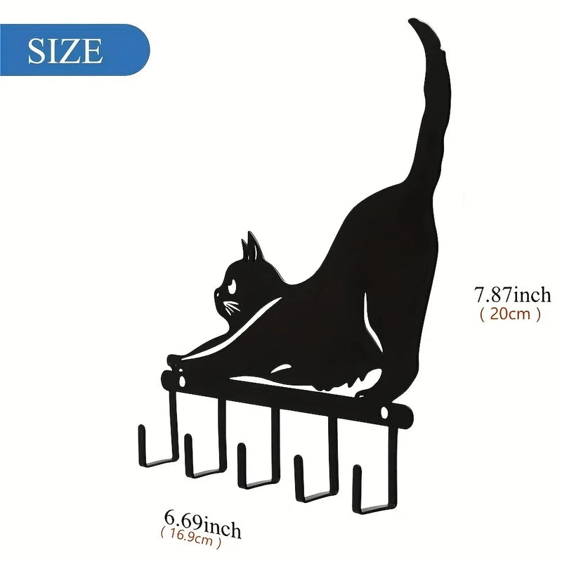 Black Cat Key Holder – Wall Mount