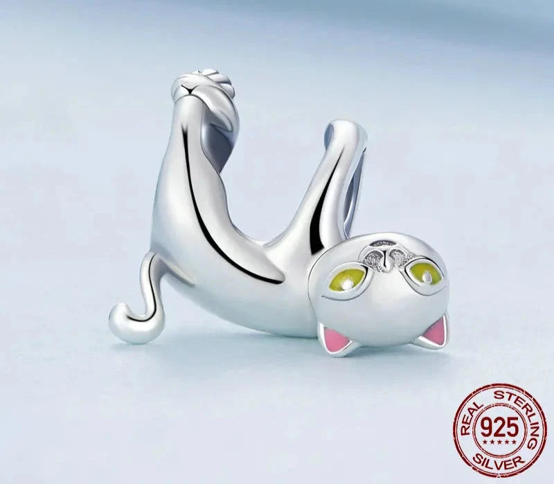 925 Sterling Silver Fire Opal Chick Bead