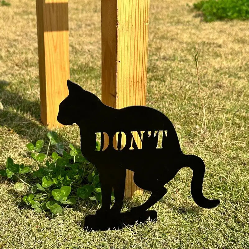 No Pooping Yard Sign for Dogs and Cats