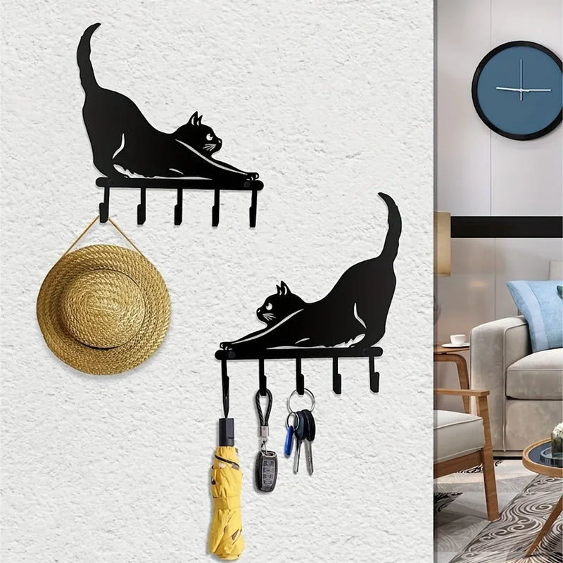 Black Cat Key Holder – Wall Mount