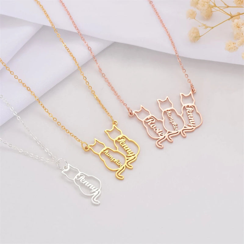 Personalized Cat Name Necklace