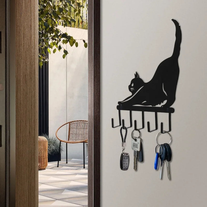 Black Cat Key Holder – Wall Mount