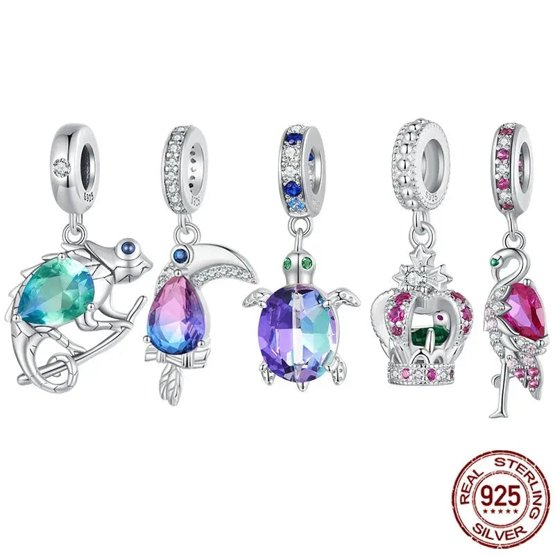 Bi-Color Sea Turtle Charms – 925 Sterling Silver