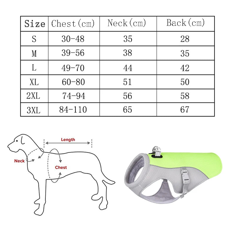 Ice Cooling Dog Vest Summer Knitted Clothes