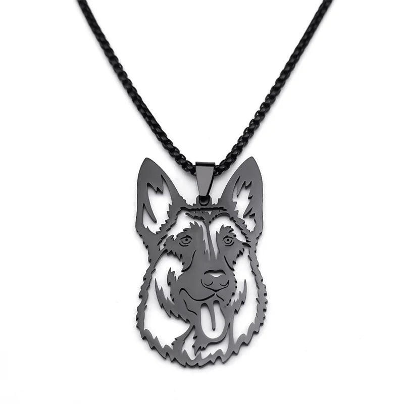 ShepherdPunk Dog Pendant Necklace