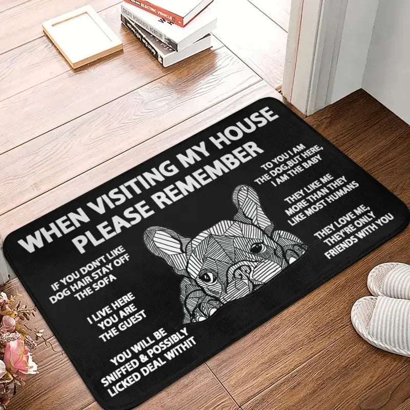 Custom French Bulldog Doormat