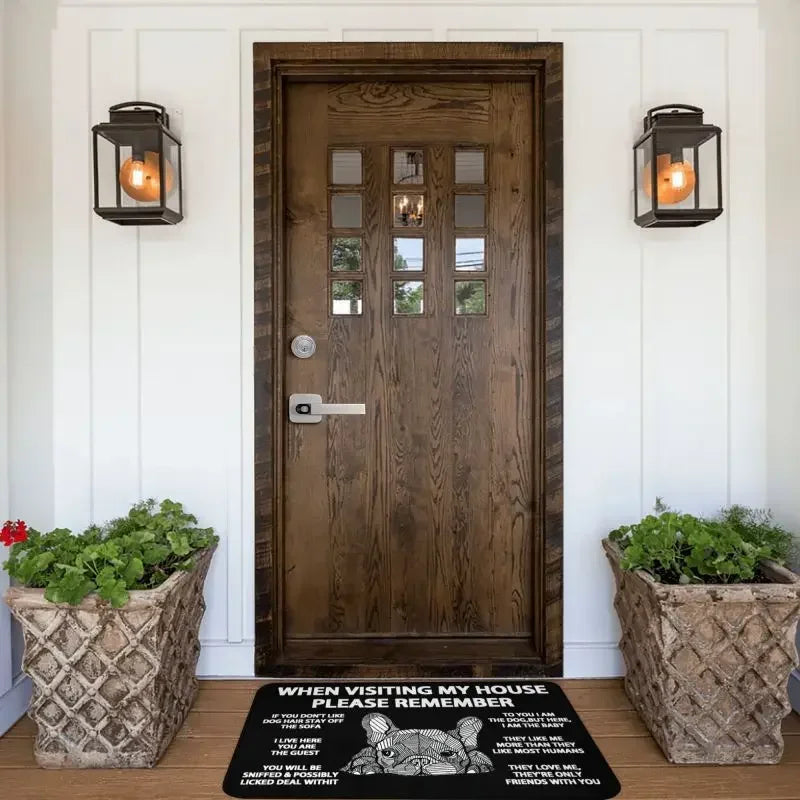 Custom French Bulldog Doormat