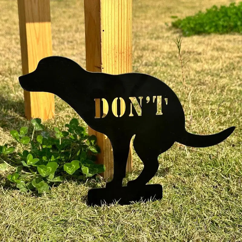 No Pooping Yard Sign for Dogs and Cats