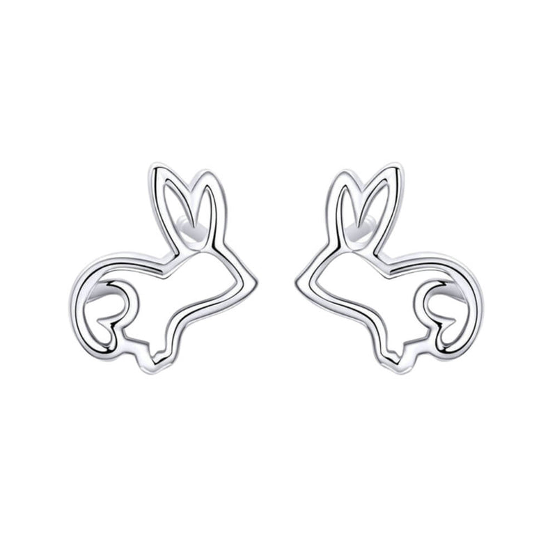 Women's Design Rabbit Tray Rings - Silver Rings 925 (2)