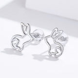 Women's Design Rabbit Tray Rings - Silver Rings 925 (8)