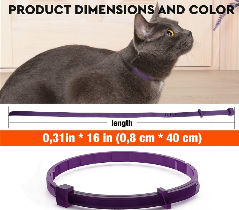 Calming collar for cats anti - anxiety.Stress relief collars help with pee. - Petscia store