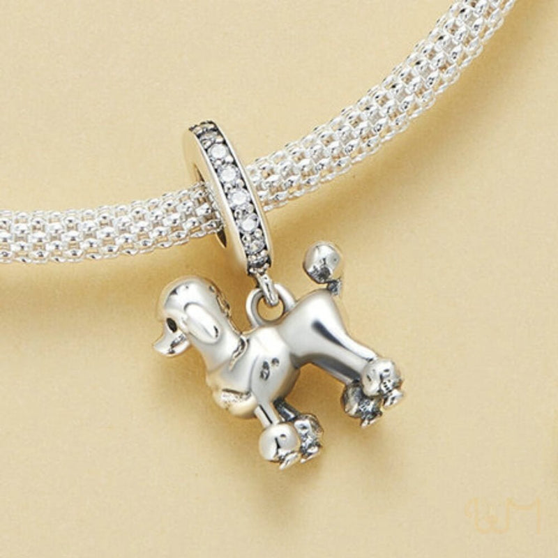 Charm for Poodle Charm Bracelet 925 silver - Petscia store