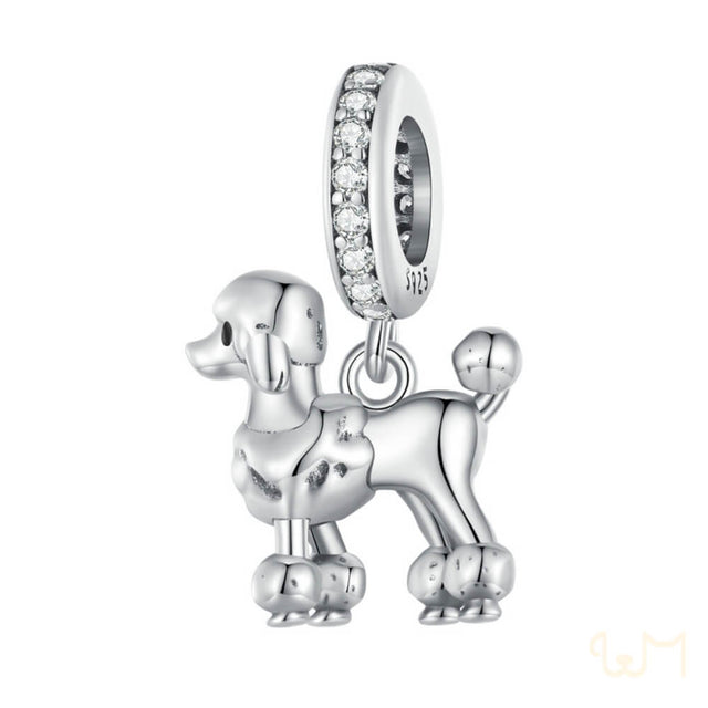 Charm for Poodle Charm Bracelet 925 silver - Petscia store