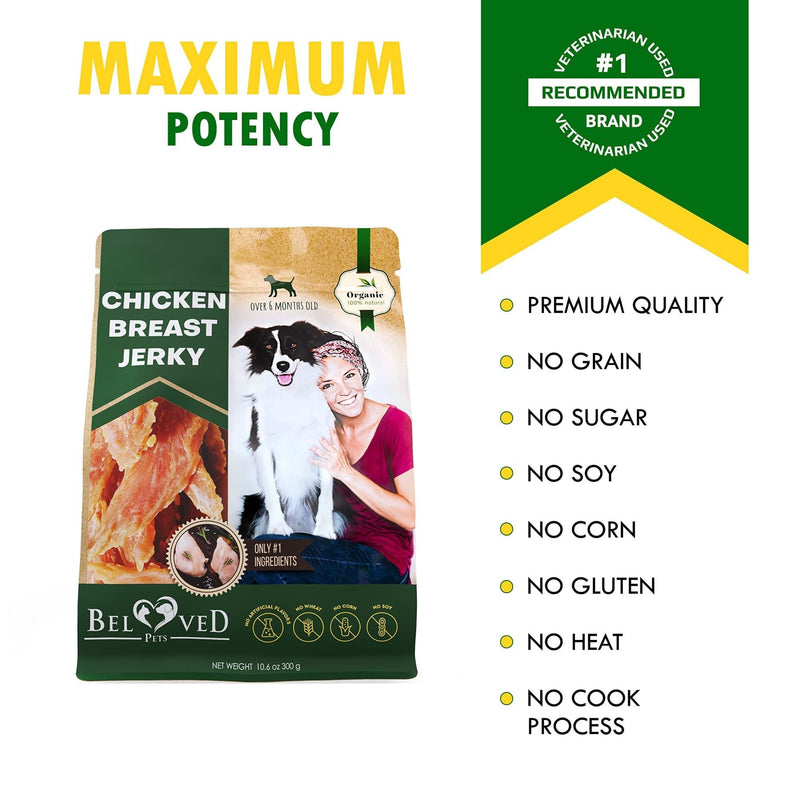 Chicken Jerky Dog Treats All Natural and Organic Healthy - Petscia store