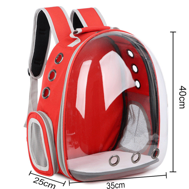 Pet Bag Breathable Portable Outdoor Travel Backpack Transparent Space