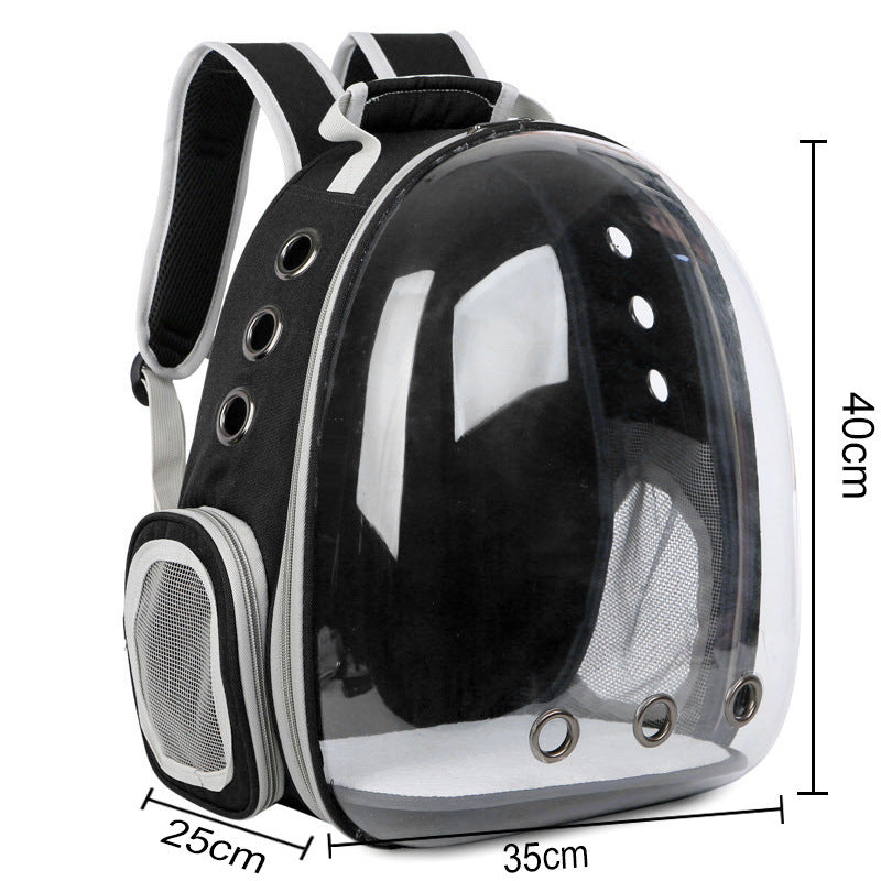 Pet Bag Breathable Portable Outdoor Travel Backpack Transparent Space