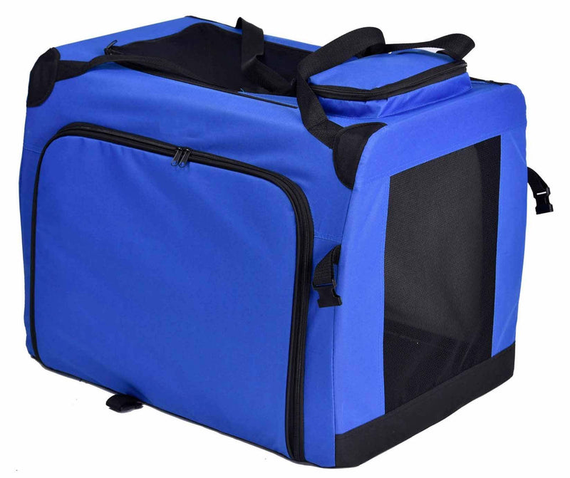 Expandable double-sided folding bag for dogs.