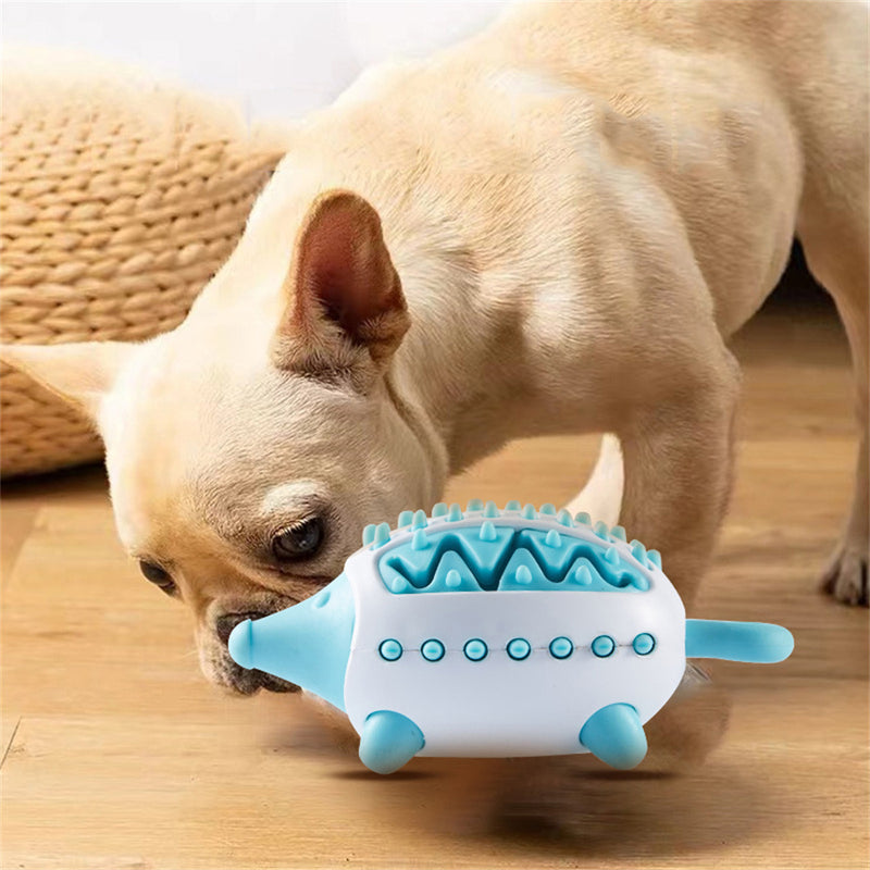 Toothbrush teether for dogs with snack holder