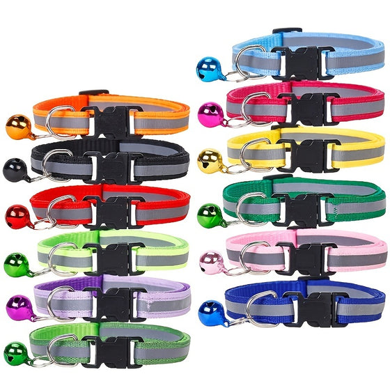 Adjustable nylon collar for dogs and cats