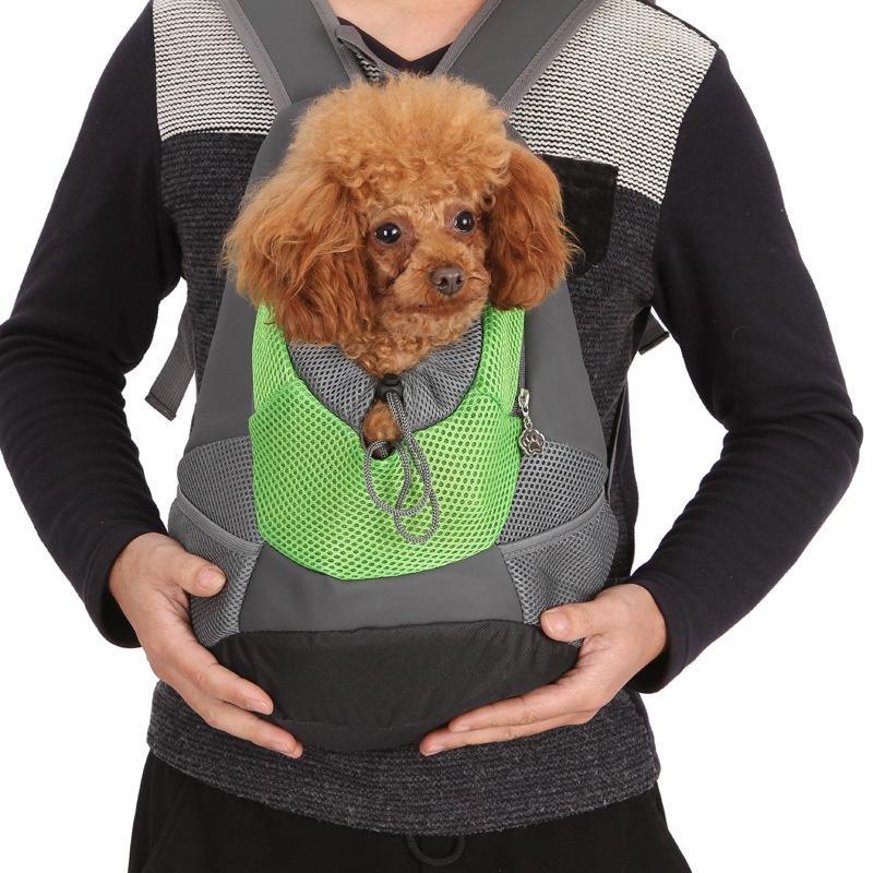 Transport backpack for dogs and cats with breathable fabric