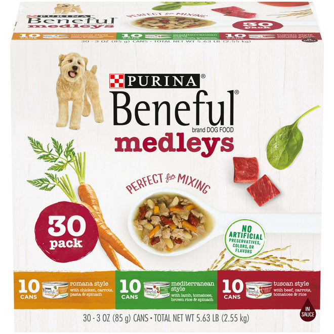 Purina Beneful Medleys Wet Dog Food Variety Pack