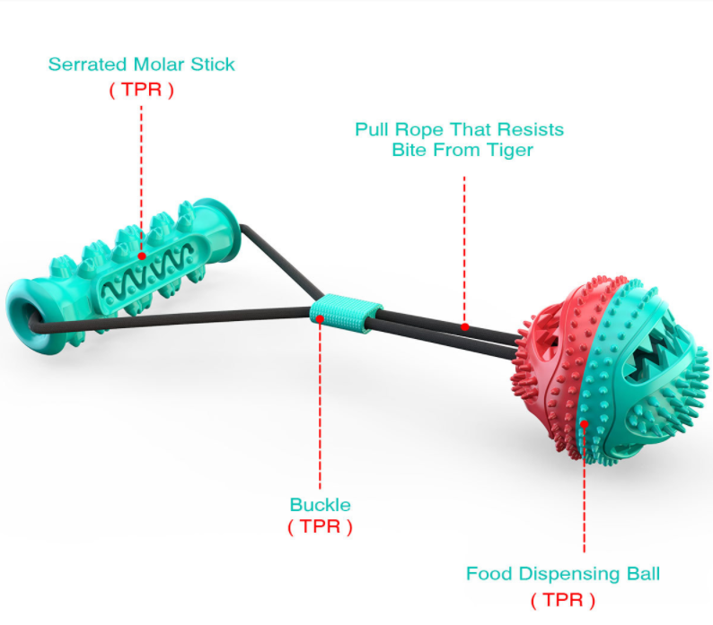 Pet Toothbrush Rubber Bones Teeth Cleaning