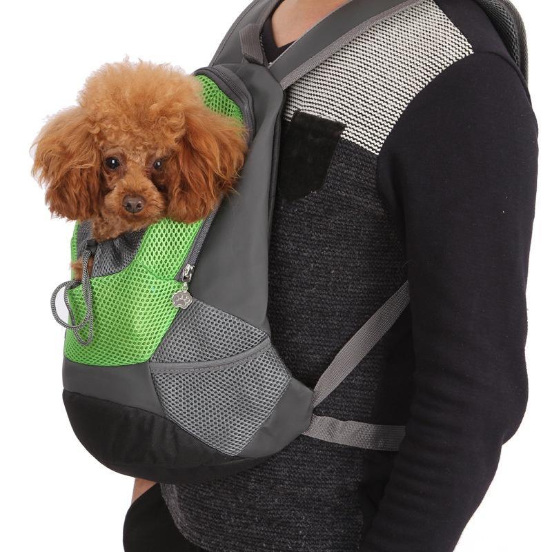 Transport backpack for dogs and cats with breathable fabric