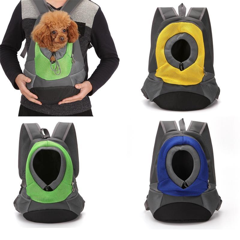 Transport backpack for dogs and cats with breathable fabric