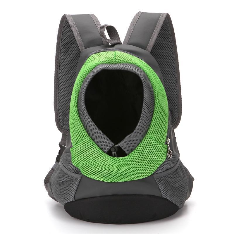 Transport backpack for dogs and cats with breathable fabric