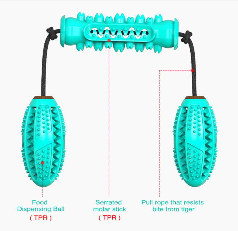 Pet Toothbrush Rubber Bones Teeth Cleaning