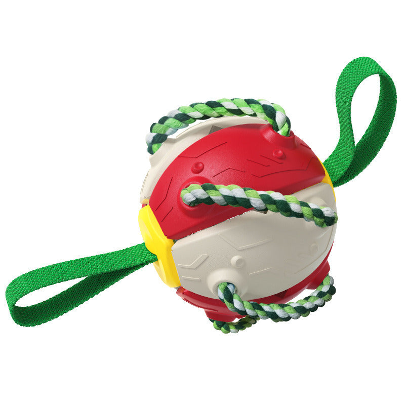 Interactive Pet Toy, Foldable Ball, Molar Toy.