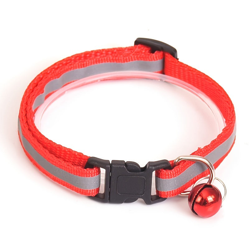 Adjustable nylon collar for dogs and cats