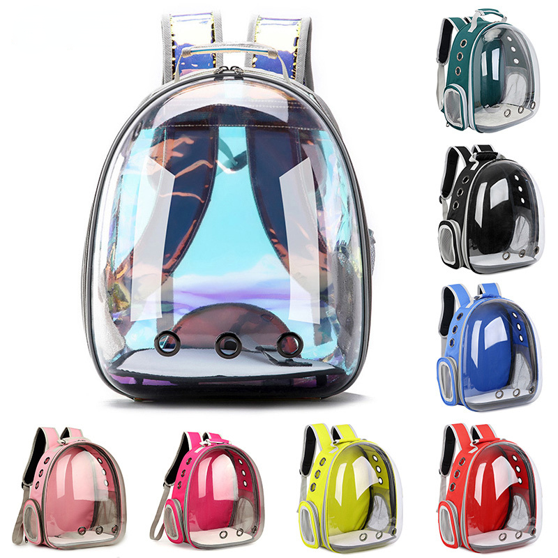 Pet Bag Breathable Portable Outdoor Travel Backpack Transparent Space