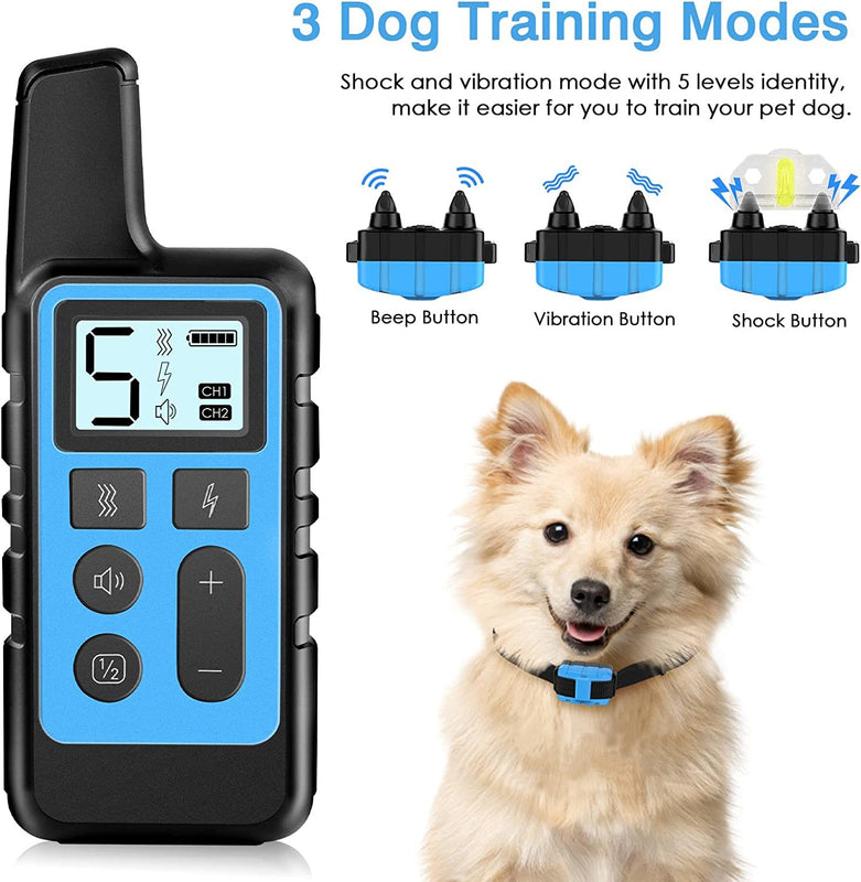 Waterproof shock collar for dog training