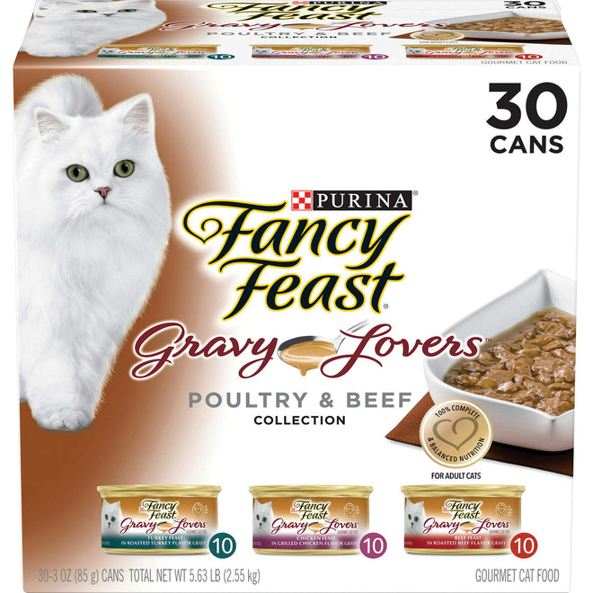 Wet food with sauce for cats (30 pack)