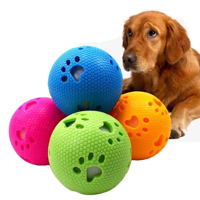 Pet Rubber Ball Durable Interactive Dog Training Toy