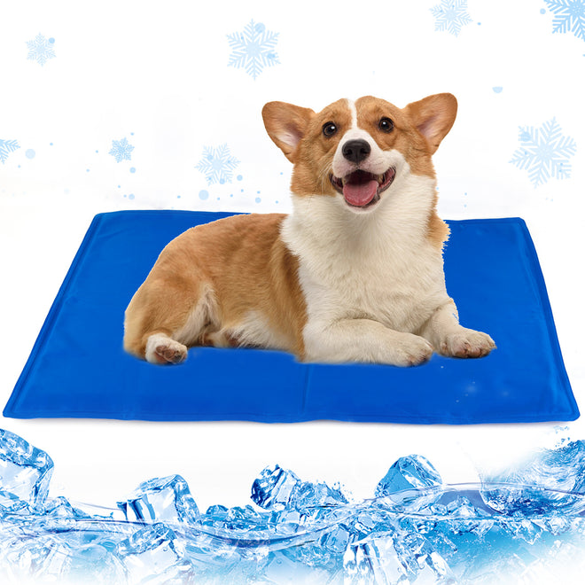 Cooling Mat for Dogs and Cats Pressure Activated, No Water or Refrigeration Required, Non-Toxic Gel