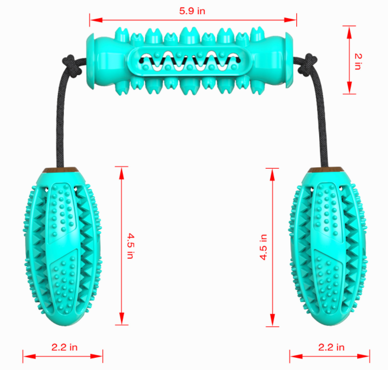 Pet Toothbrush Rubber Bones Teeth Cleaning