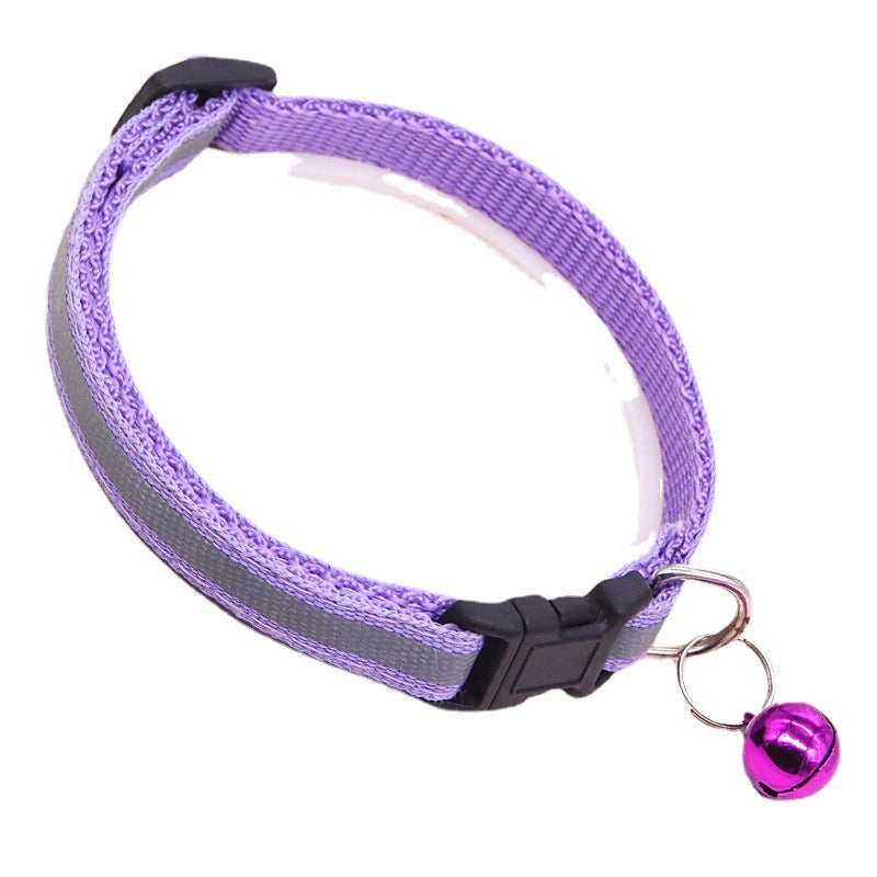 Adjustable nylon collar for dogs and cats