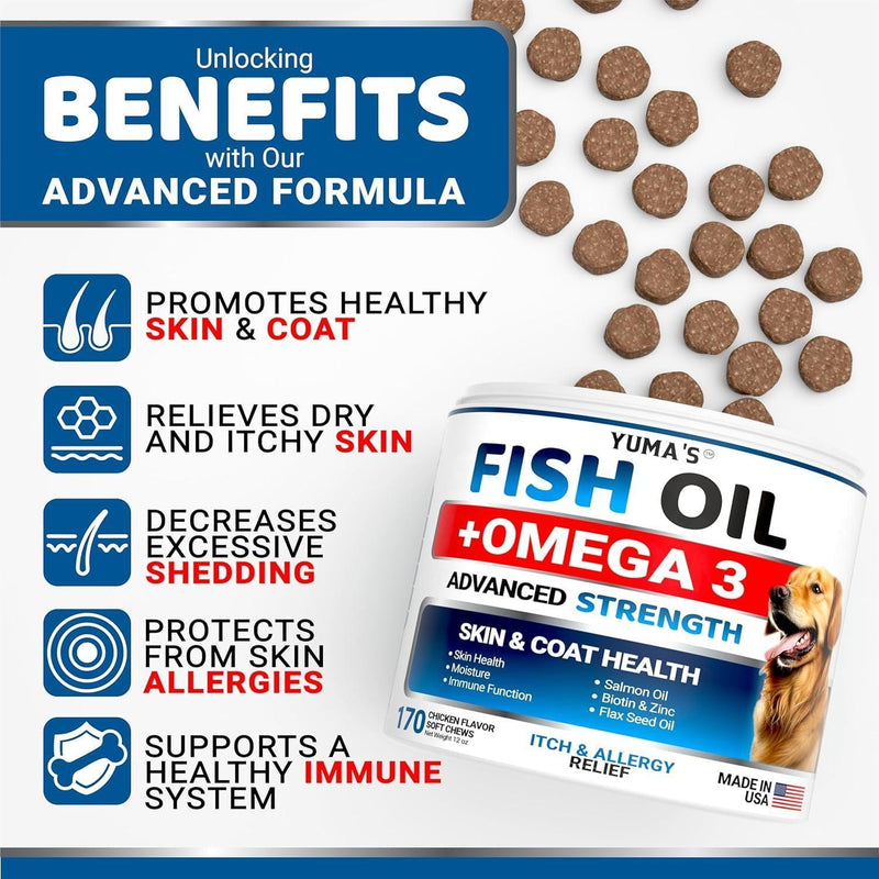 Yuma's Omega 3 Fish Oil Chews for Dogs